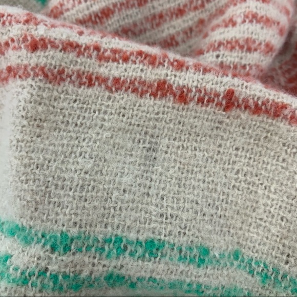 Renee’s Accessories Striped Plush Soft Cozy Knit Fringe Boho Scarf New Nwot - Picture 11 of 11